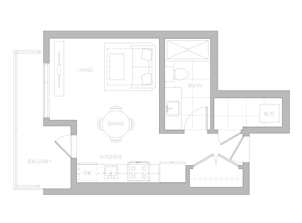E floor plan